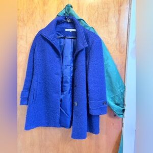 Royal Blue Wool Blend Pea Coat - Kenneth Cole New York Size 14 - women’s